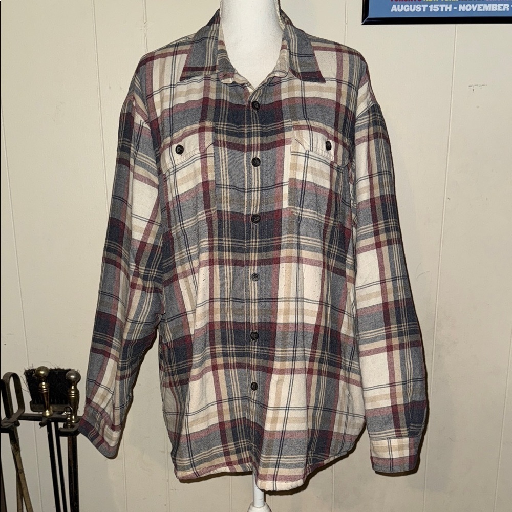 Wrangler Plaid Shirt Jacket XL - Picture 2 of 10